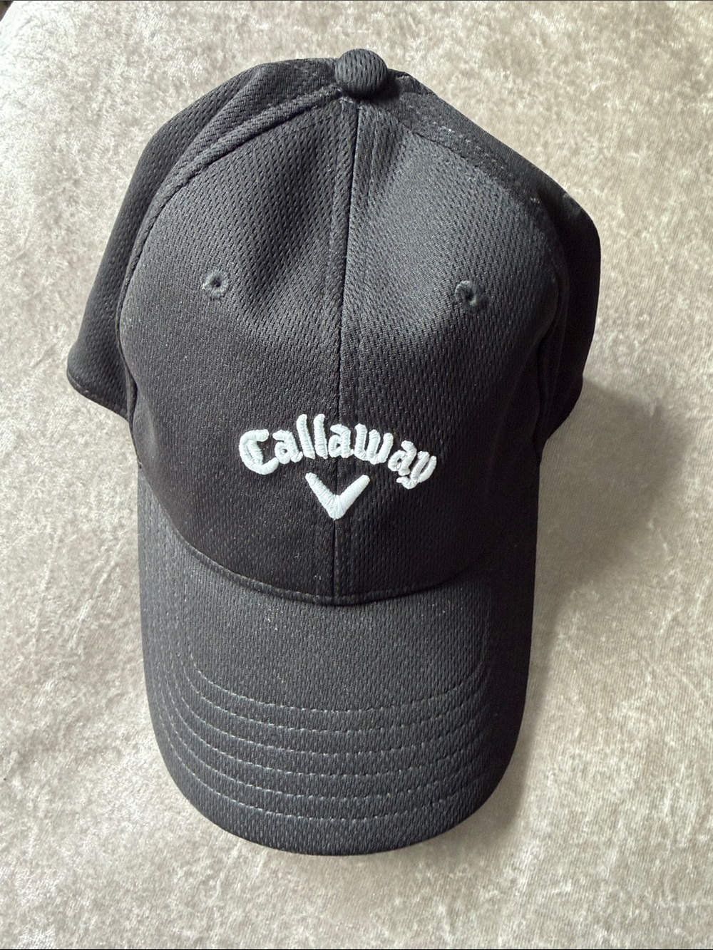 Callaway Black Golf Cap with White Embroidered Logo